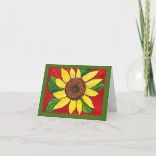Sunflower Note Card