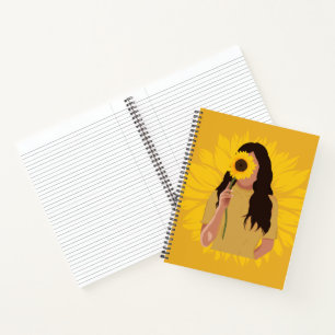 sunflower notebook