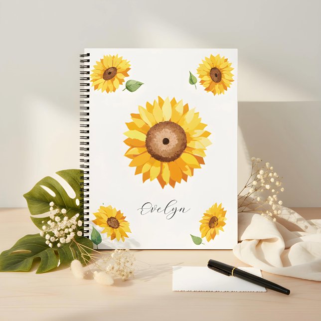 Sunflower Notebook – Design for Gentle Souls (Creator Uploaded)