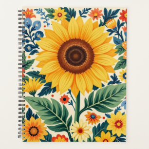 Sunflower Notebook Planner