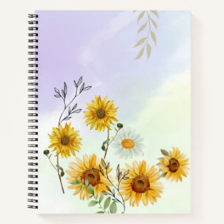 Sunflower Notebook to Keep you Organised
