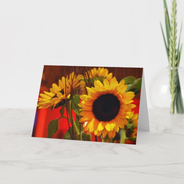 Sunflower notecard (Front)