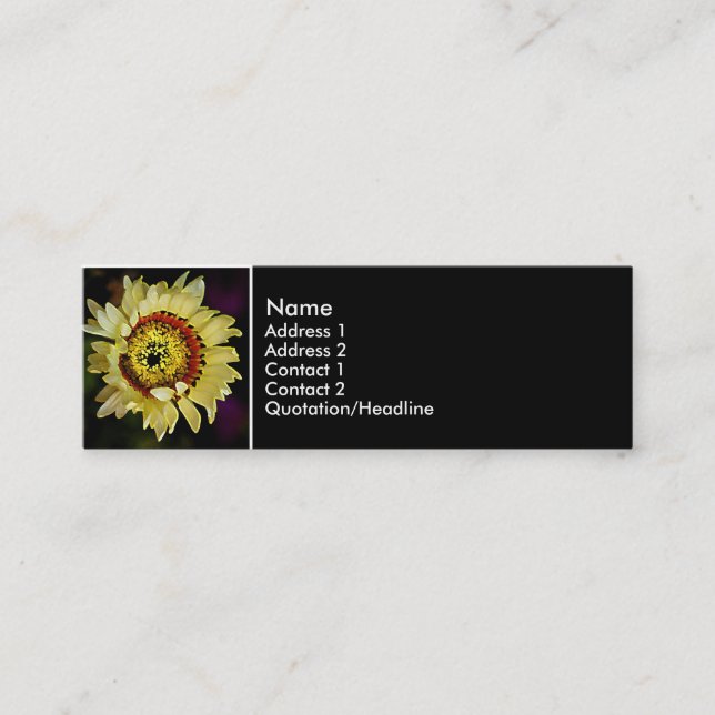 sunflower of a sort mini business card (Front)