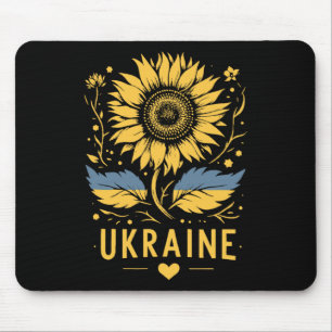 Sunflower Of Ukraine I Stand With Ukraine Peace Fo Mouse Mat
