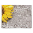 Sunflower on a Wooden Table