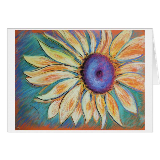 Sunflower on Blue (ME) (Front Horizontal)