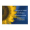 Sunflower on Blue Wedding Reception Card