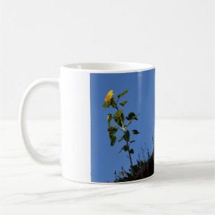 Sunflower on the roof. coffee mug