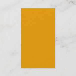 Sunflower Orange Solid Colour Business Card