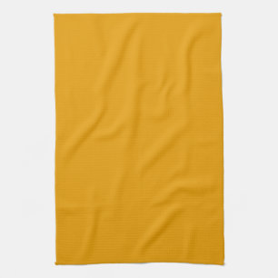 Sunflower Orange Solid Colour Tea Towel