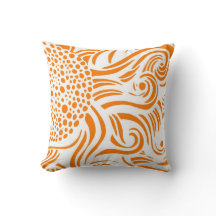 Sunflower - Orange/White - Pillow