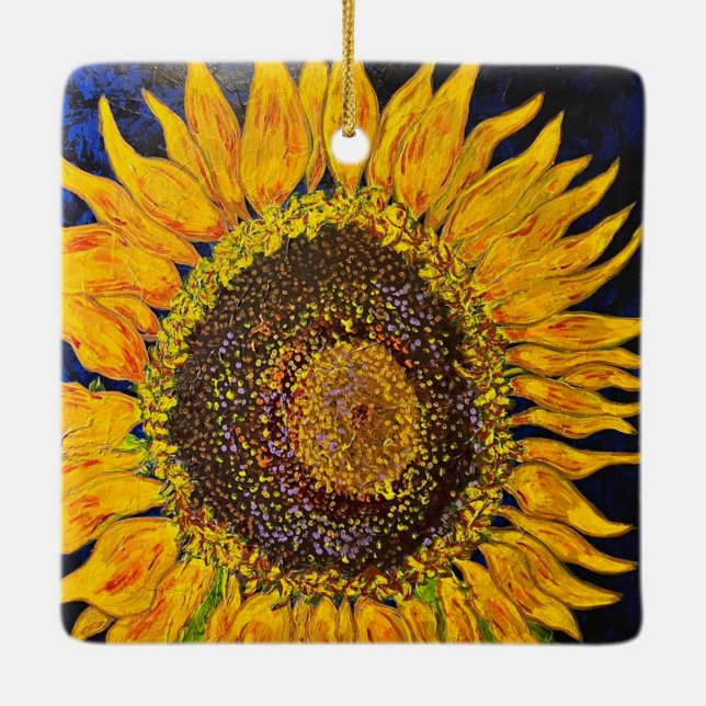 Sunflower Ornament (Back)