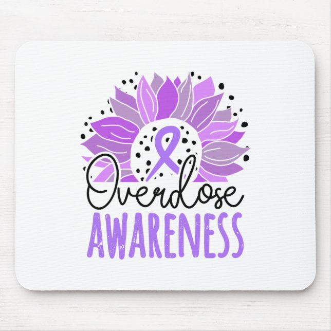 Sunflower Overdose Awareness  Mouse Mat (Front)