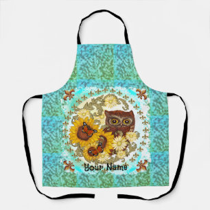 Sunflower Owl   Apron