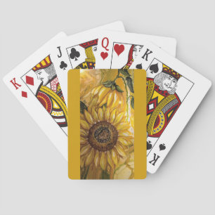 Sunflower Painting Deck of Playing Cards