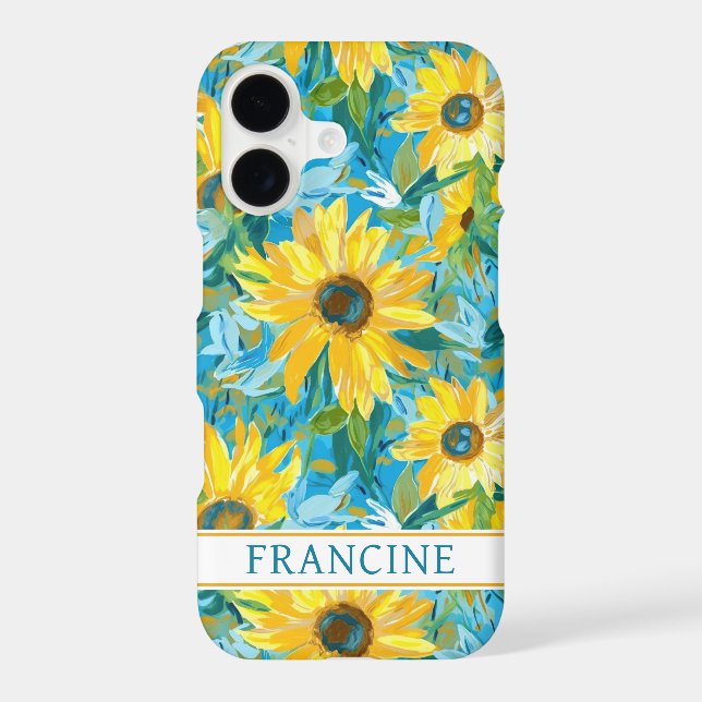 Sunflower Painting Monogrammed (Back)