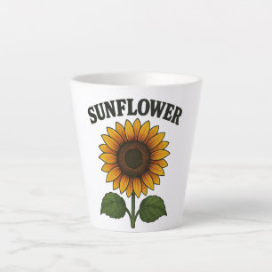 Sunflower painting mug