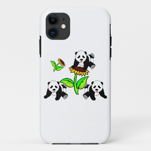 Sunflower Pandas Case-Mate iPhone Case (Back)