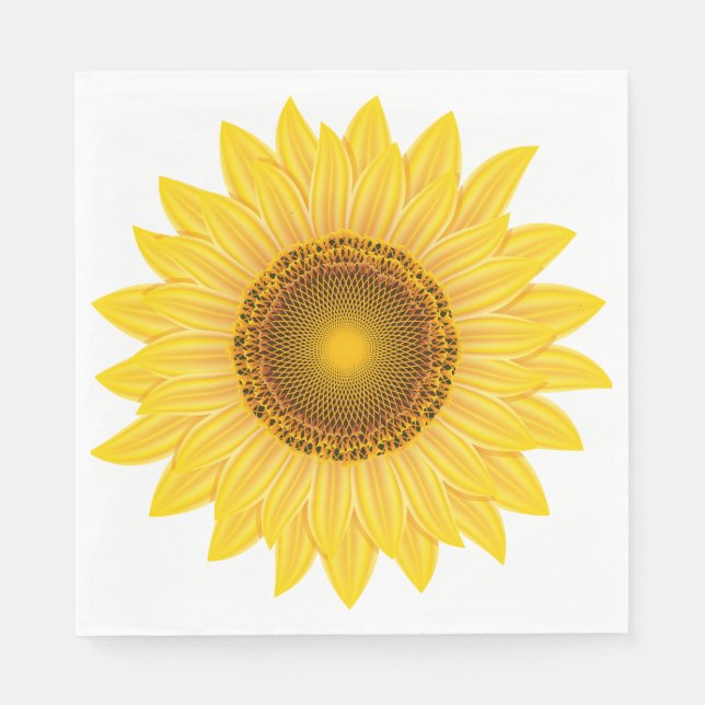 Sunflower Paper Napkins (Front)