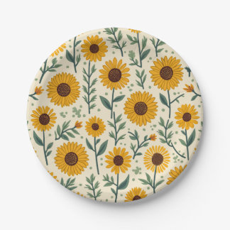 sunflower Paper & Party Plates