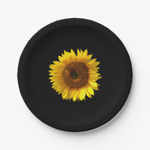 Sunflower Paper Plate