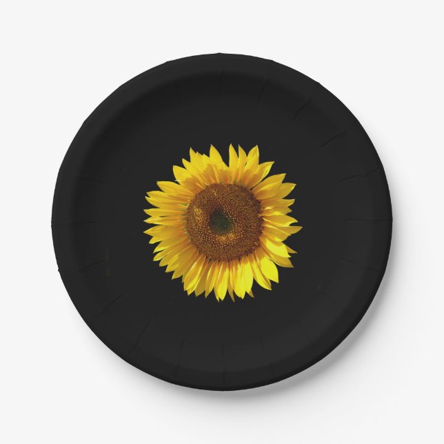 Sunflower Paper Plate (Front)