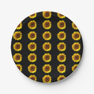 Sunflower Paper Plate