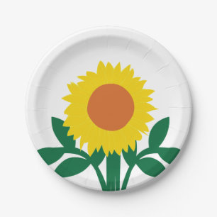 Sunflower  paper plate