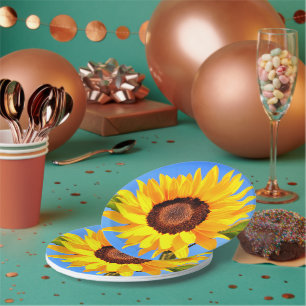 Sunflower Paper Plates
