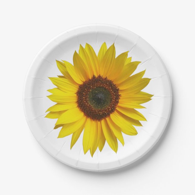 Sunflower Paper Plates (Front)