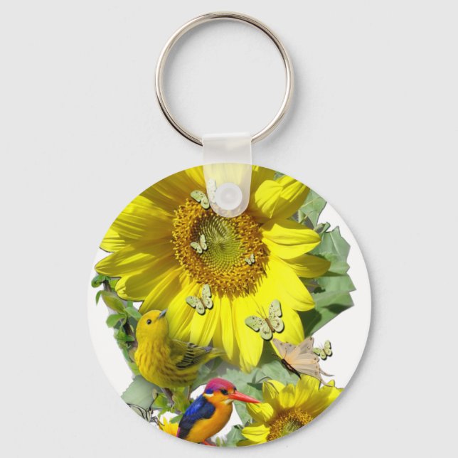 sunflower Party Key Ring (Front)