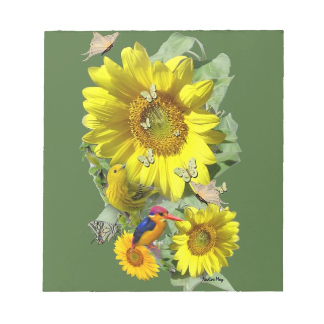 sunflower Party Notepad (Front)