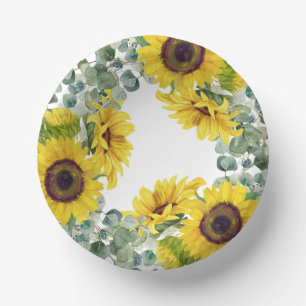 Sunflower Party Paper Plate