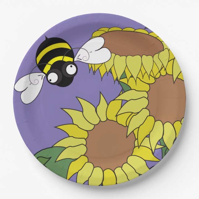 Sunflower Party Plate (Front)