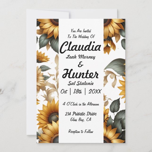 Sunflower Patch Invitation (Front)