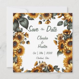 Sunflower Patch Save the Date