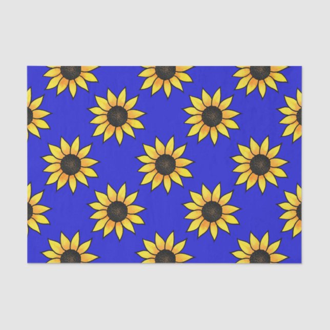 Sunflower Pattern 3 Tissue Paper (Front)