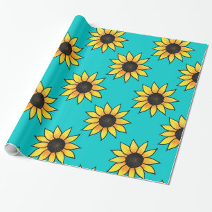 Sunflower Pattern 4 Wrapping Paper