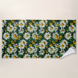 SUNFLOWER  PATTERN BEACH TOWEL