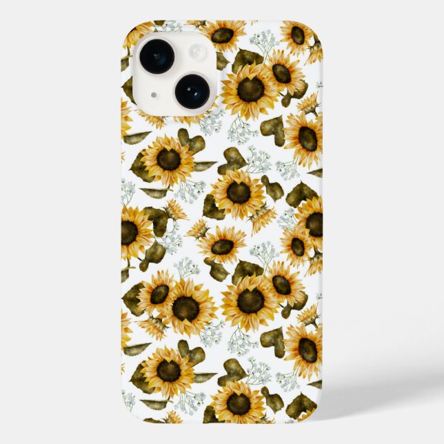 Sunflower Pattern Case-Mate iPhone Case (Back)