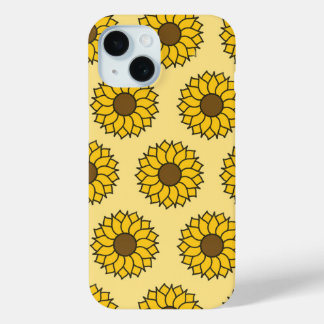 Sunflower Pattern  iPhone 15 Case