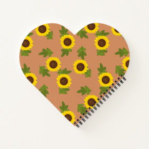 Sunflower Pattern Design – CuteSpiral Notebook
