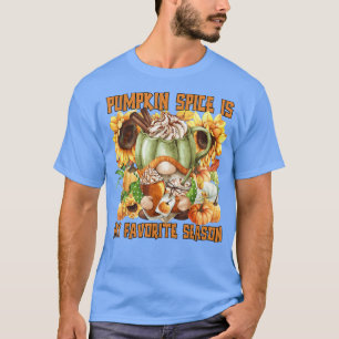 Sunflower Pattern For Autumn Lover Funny Thanksgiv T-Shirt