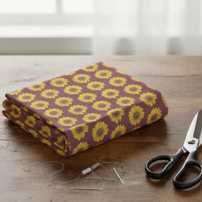 sunflower pattern in  Dusty  Rose Fabric (Creator Uploaded)
