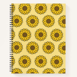 Sunflower Pattern Notebook