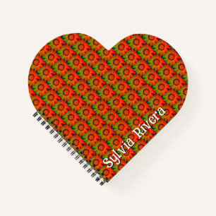 "Sunflower Pattern" Spiral Notebook