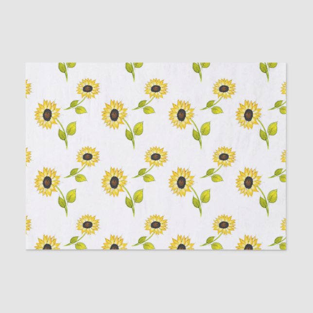 Sunflower Pattern Tissue Paper (Front)