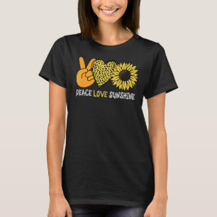 Sunflower Peace Love Sunshine Sunflower For Men W T-Shirt
