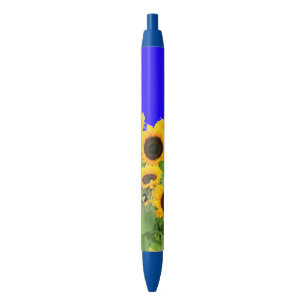 Sunflower Pen Ukrainian Flag Colour Support Ukrain