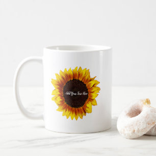Sunflower Personalised  Coffee Mug